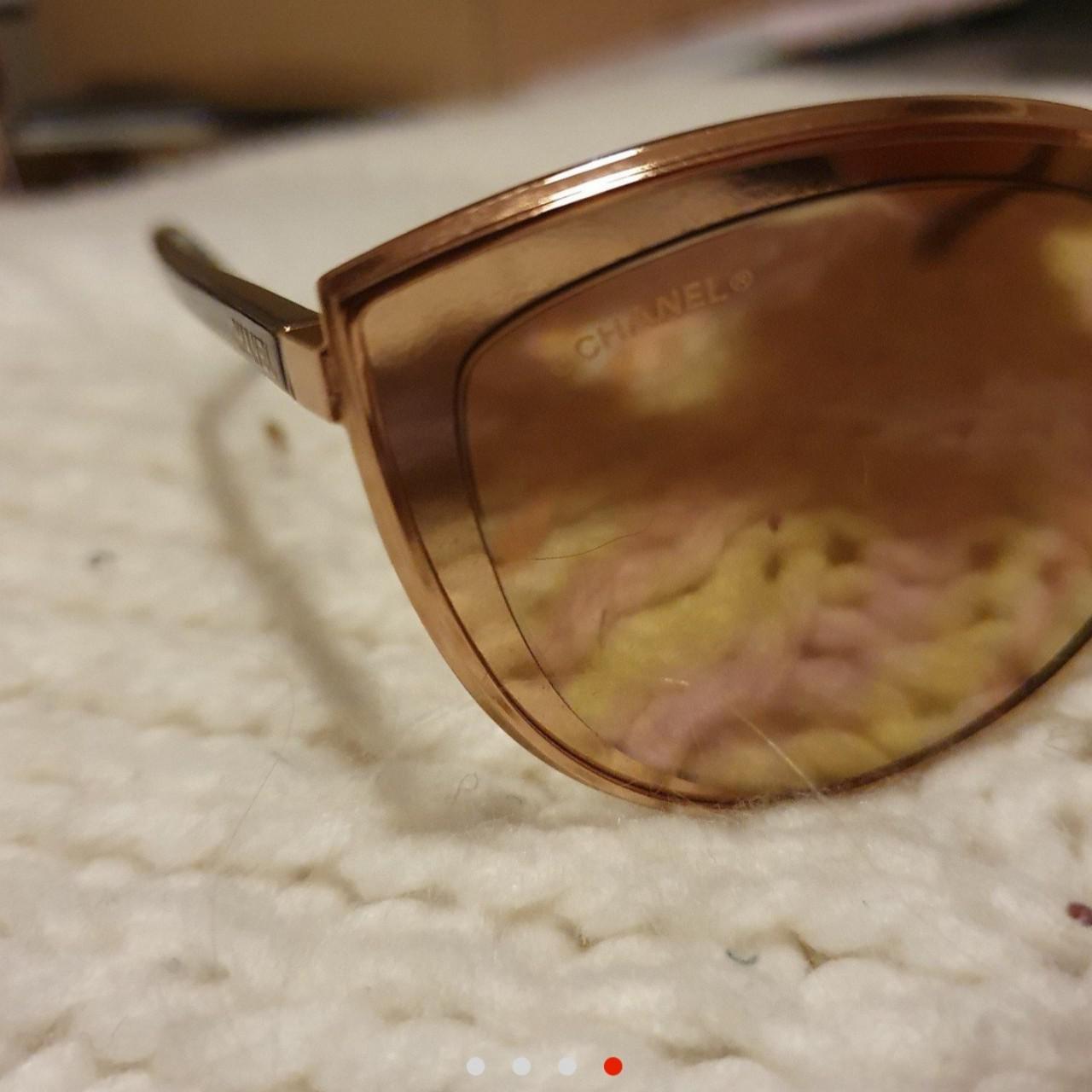 Chanel cat eye hotsell sunglasses rose gold