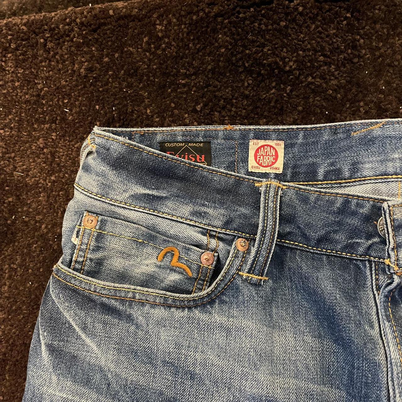 Palace x Evisu jeans Worn a few times but... - Depop