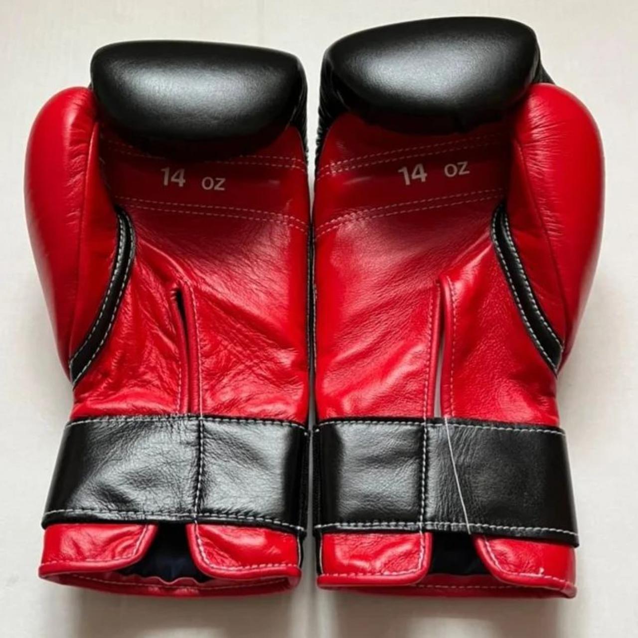 Velcro Strap Boxing Gloves Made-up Top Grain Cowhide... - Depop