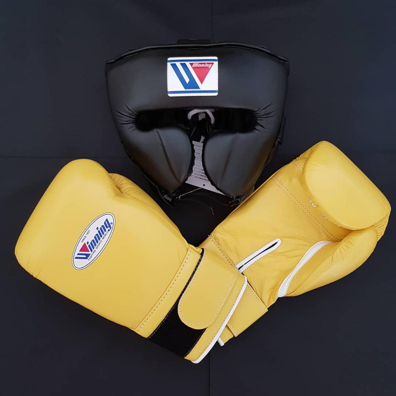 Velcro Strap Boxing Gloves & Head Guard Madeup Top... Depop