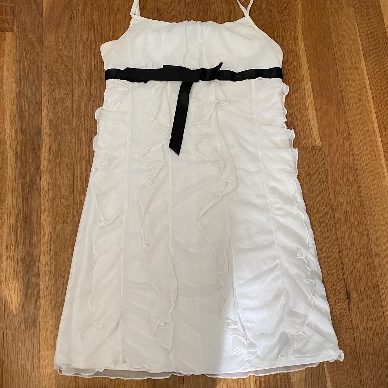 Zara Women's White and Black Dress | Depop