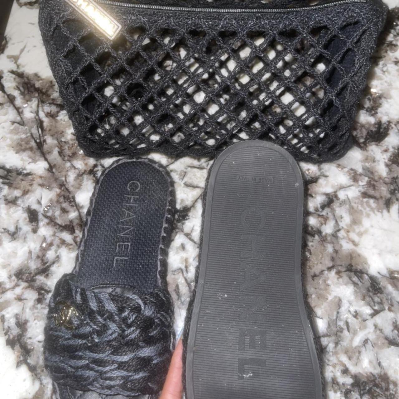 Chanel hot sale woven sandals