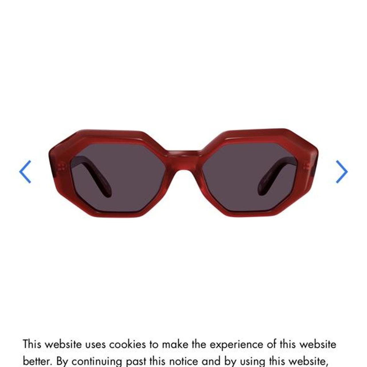 Garrett Leight Women's Red and Burgundy Sunglasses