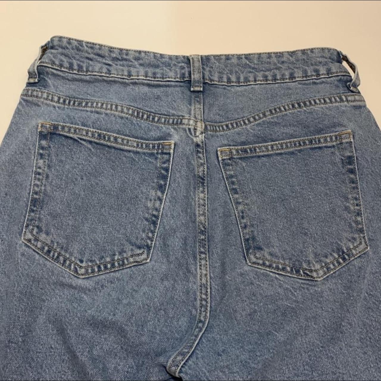 SUPER CUTE blue high waisted mom jeans from H&M... - Depop