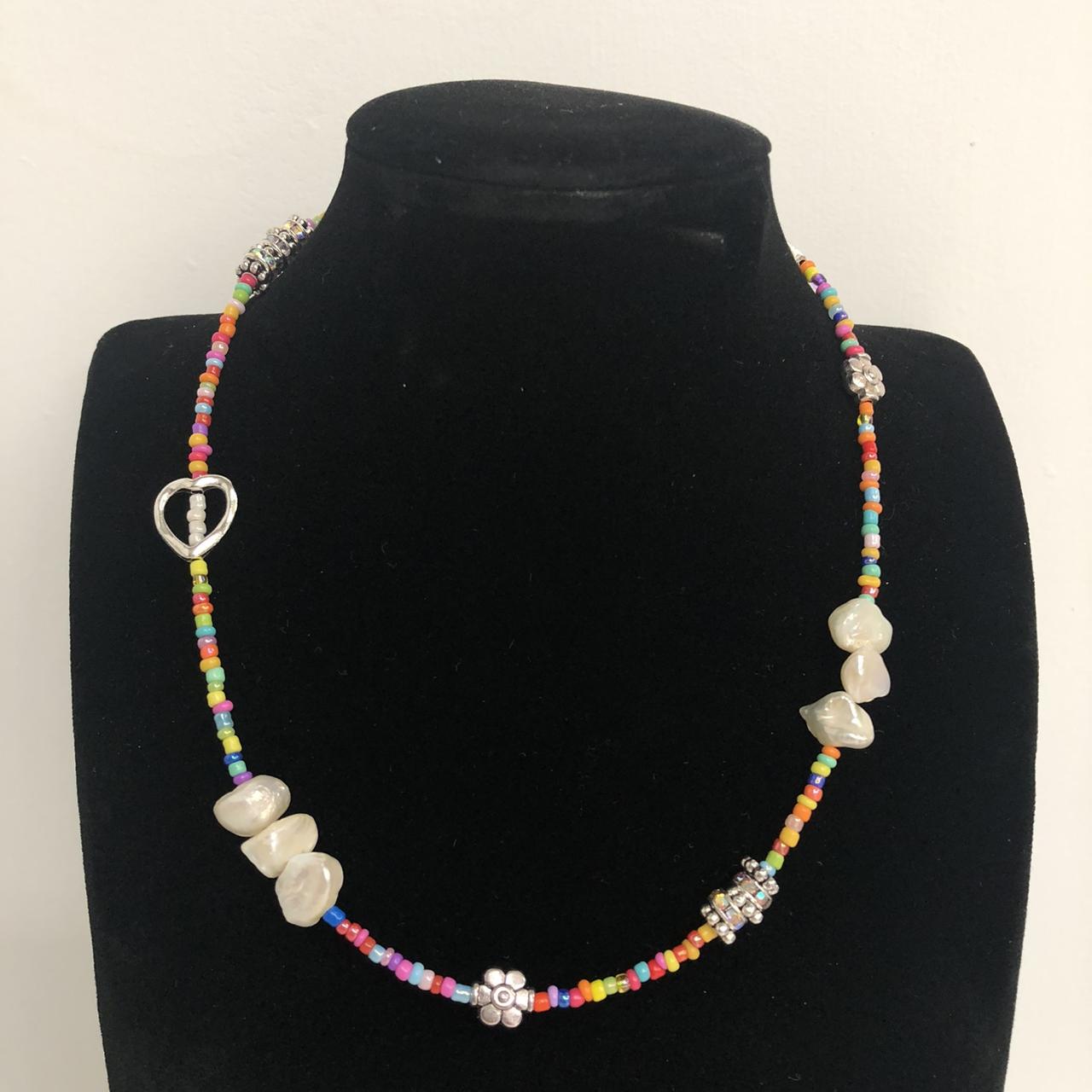 Product Image 1 - Multicolor Seed Bead Choker Necklace