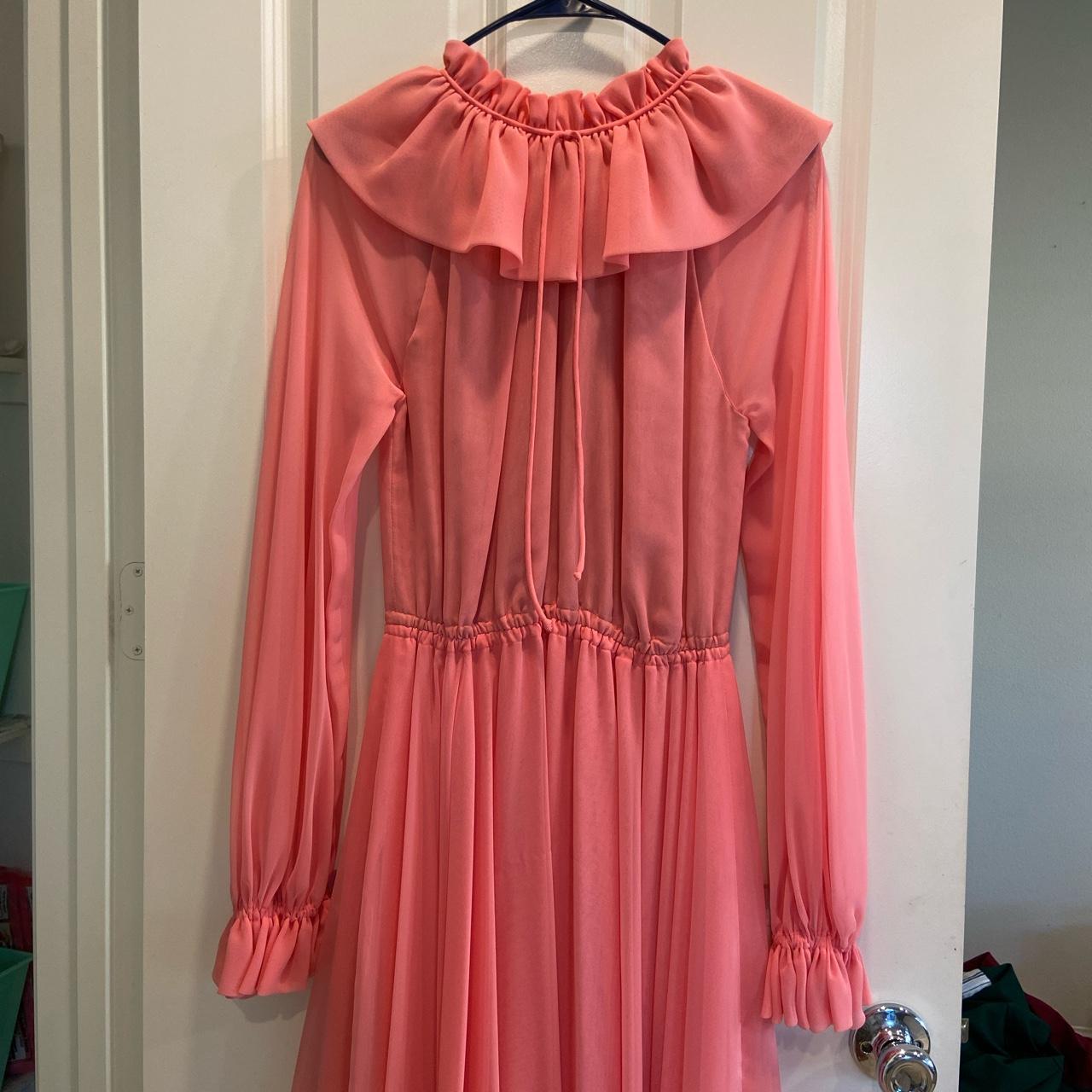 1970s pink dress #CottageCore, #PrairieDress,... - Depop