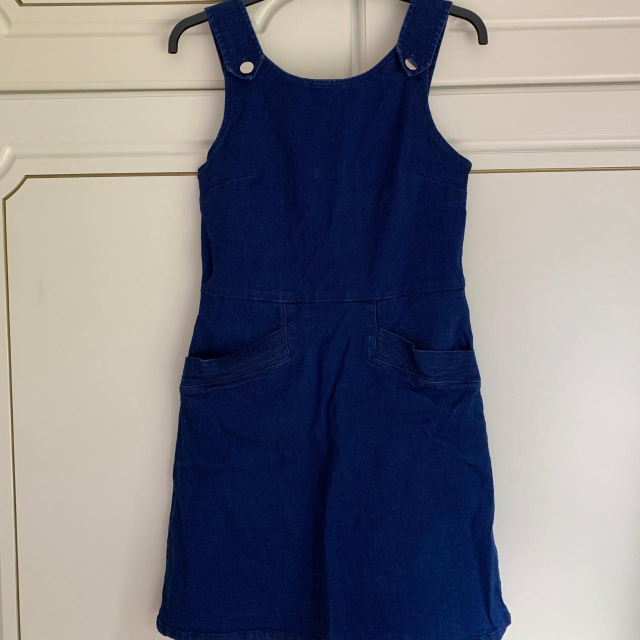 Denim pinafore best sale dress oasis