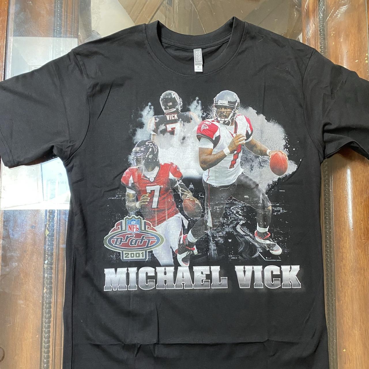 Men's Black & White Philadelphia Eagles Michael Vick - Depop