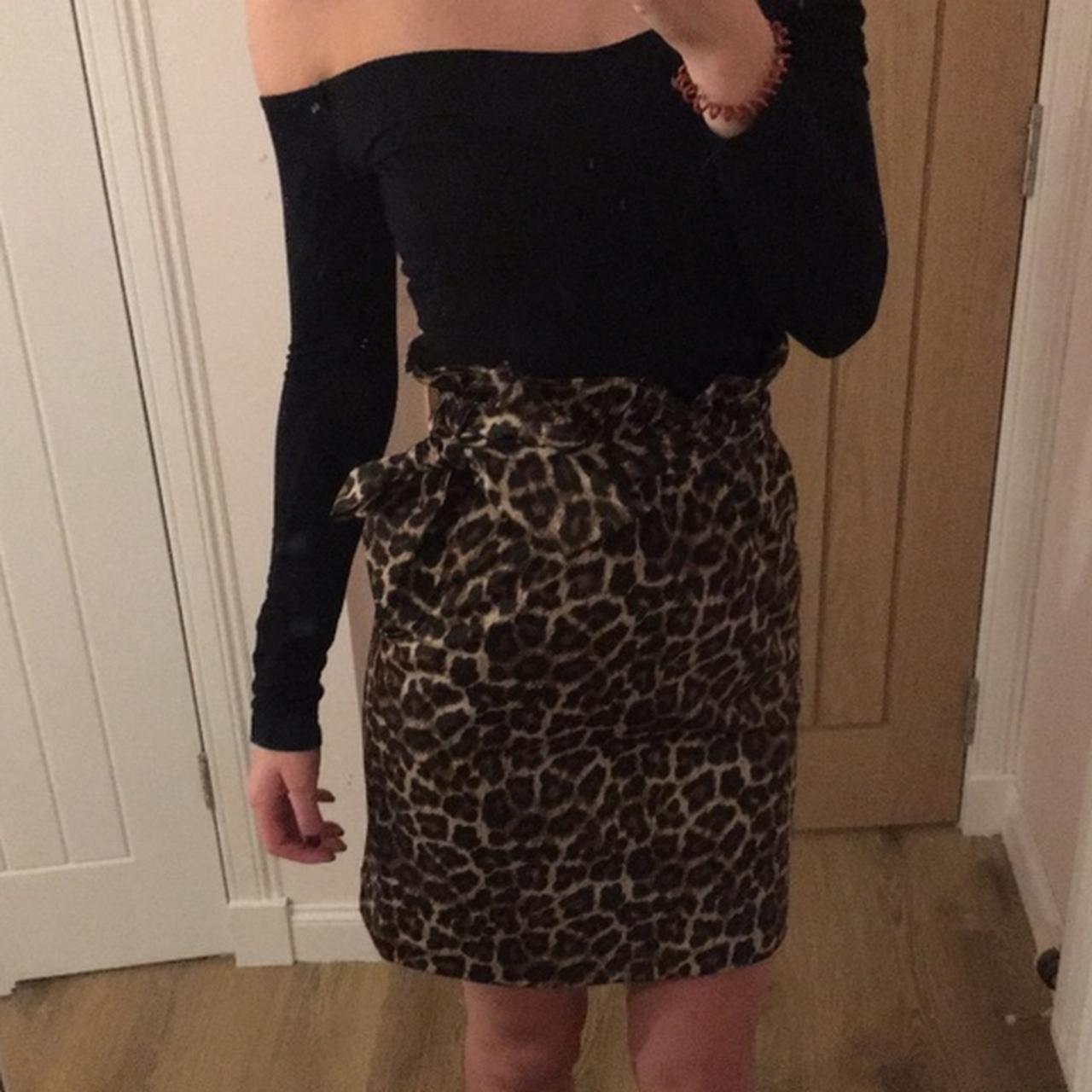 Leopard print skirt h&m sale