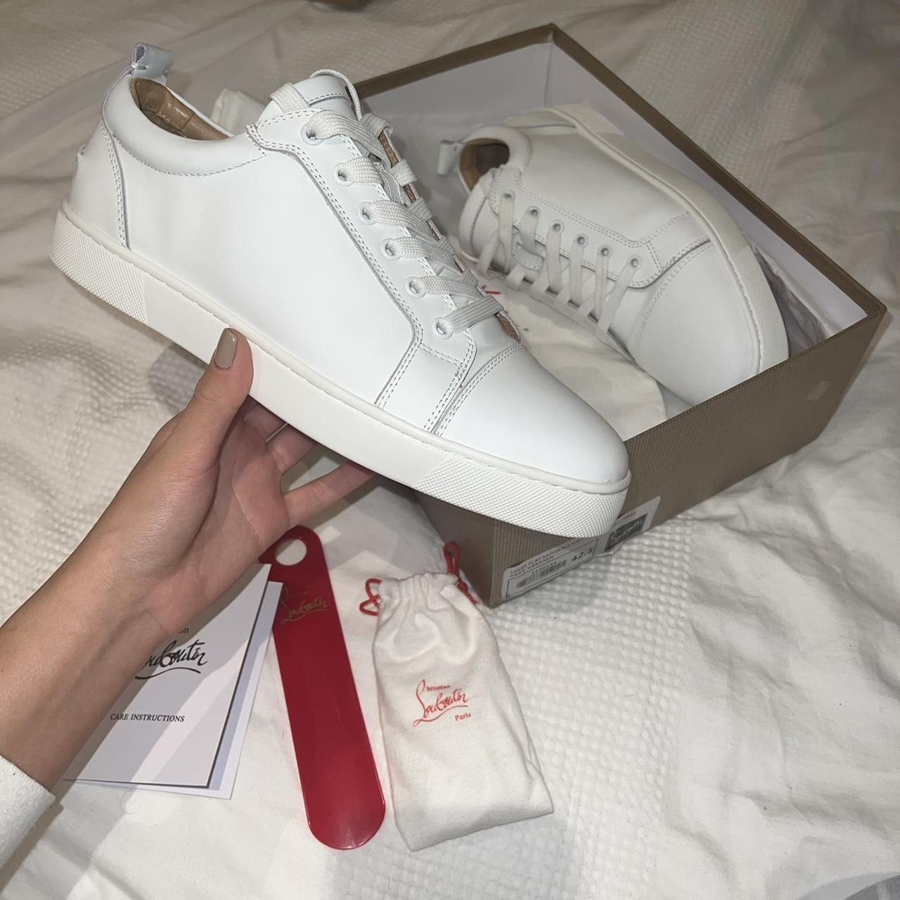 Louboutin mens trainers white online