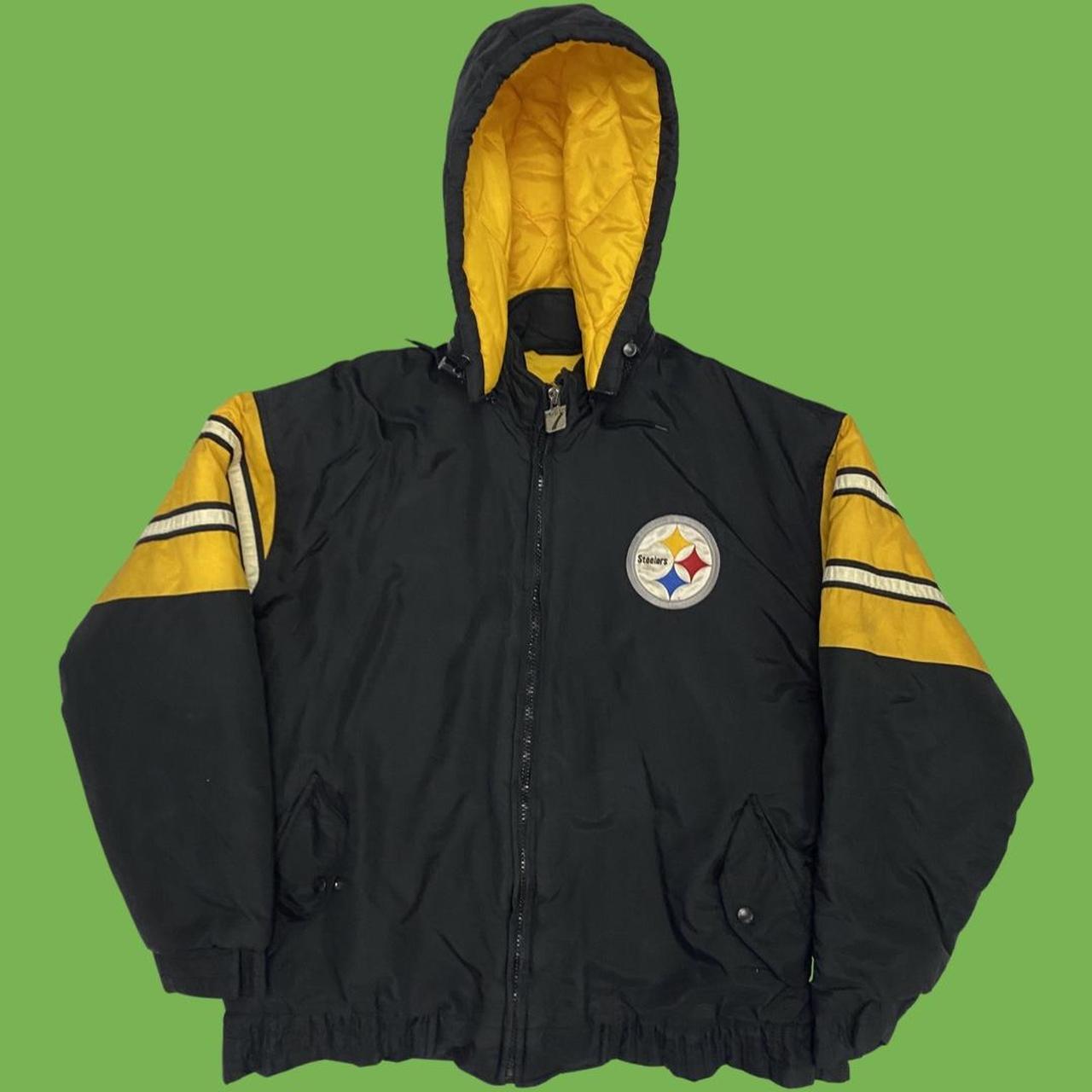 Vtg Pittsburgh Steelers Puffer Jacket Youth Small