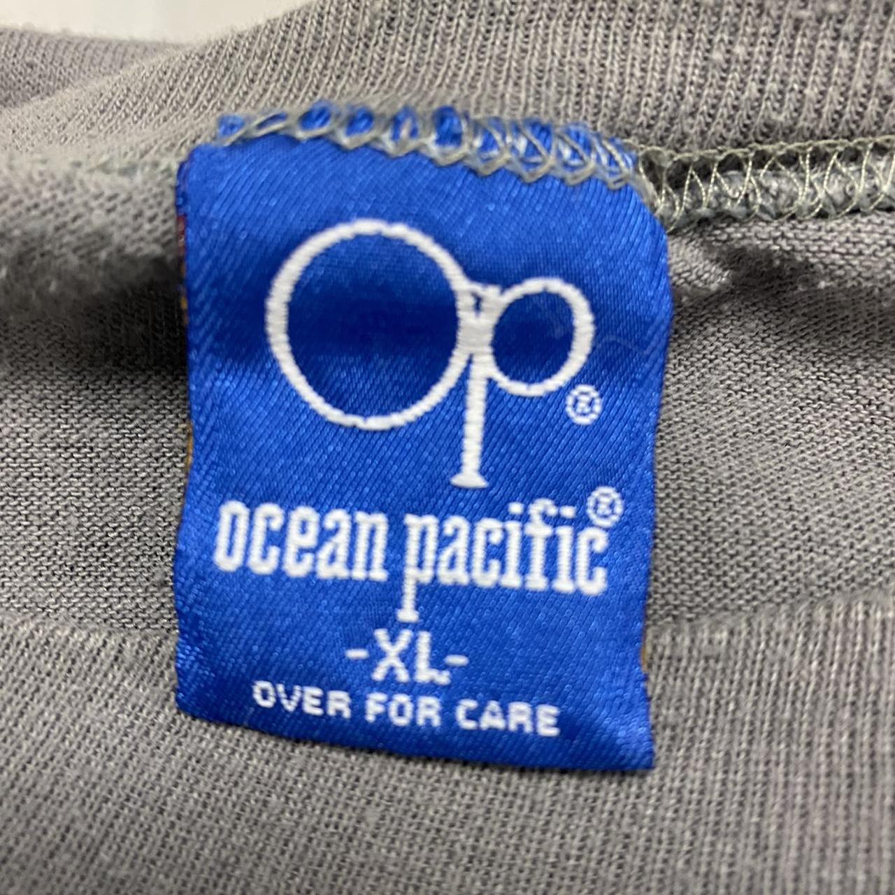 Ocean Pacific Men's Grey and Blue T-shirt (4)