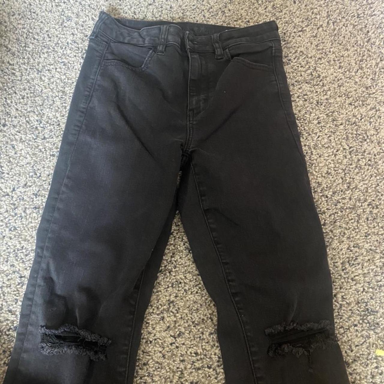 Size 8 American eagle jeans holes in knees 18 shipped Depop