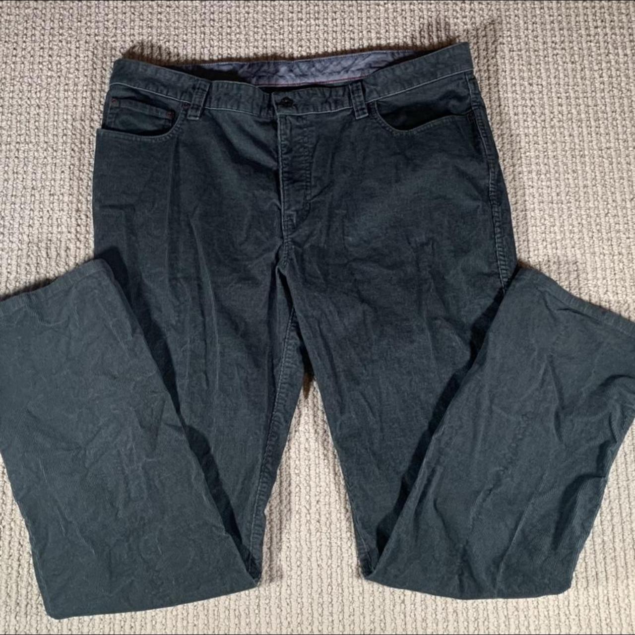 LL Bean Corduroy Pants Mens 40x34 Standard Fit Gray... - Depop