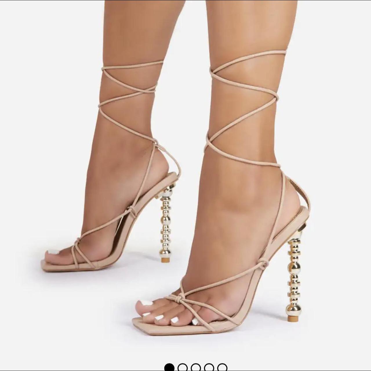 Ego Trophy Wife Nude Heels - size 7/40 Brand new -... - Depop