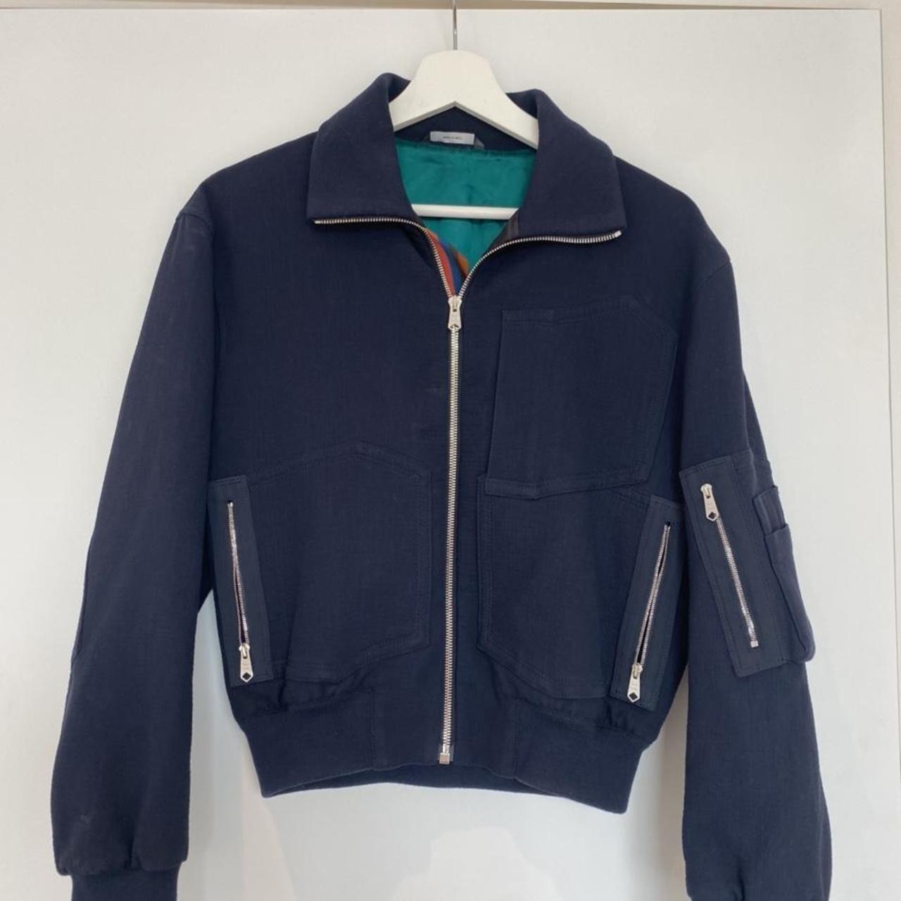 Paul Smith Women's Navy and Blue Jacket | Depop