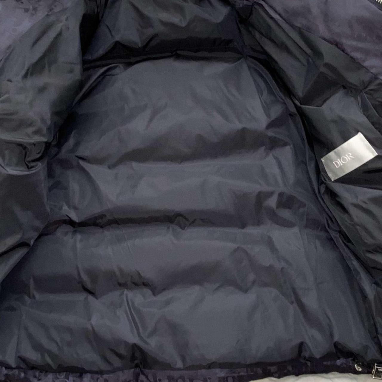 Christian Dior puffer jacket navy Size small... - Depop