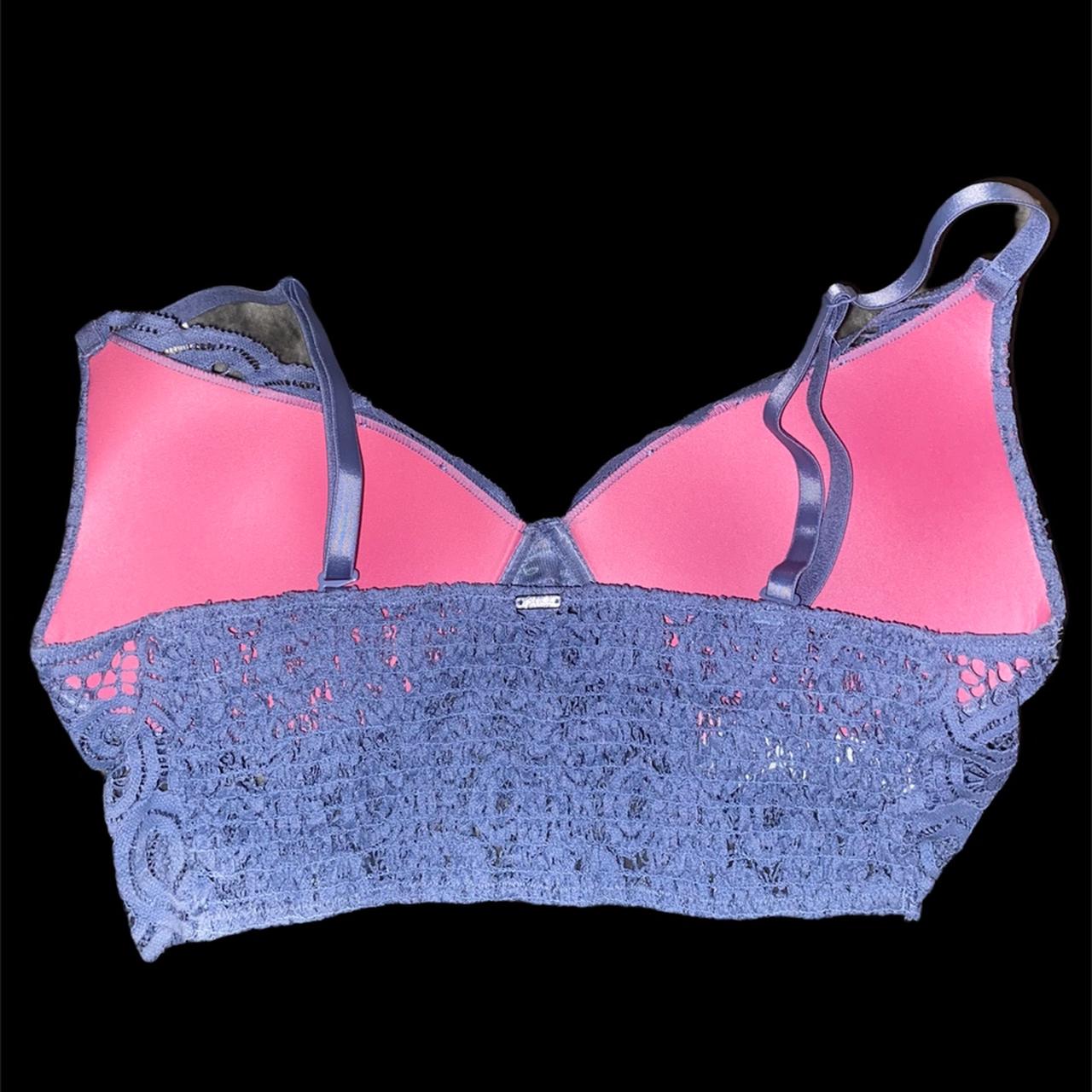 Pink/Victoria Secret blue push- up Bralette. 💙 Never - Depop