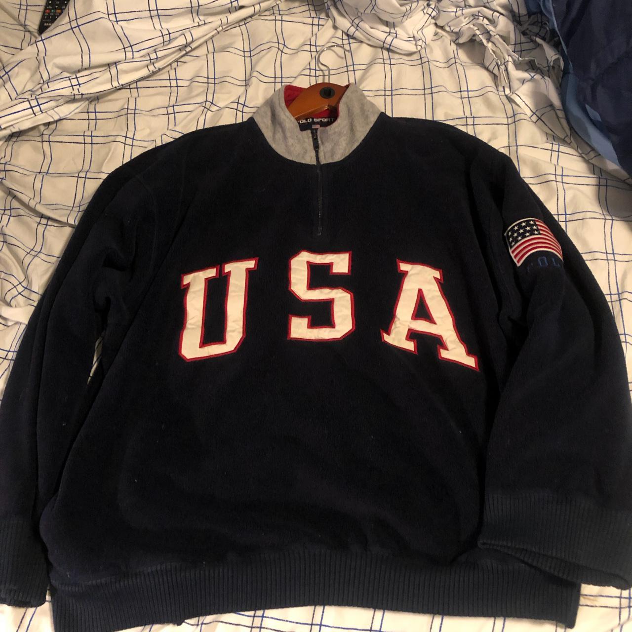 Vintage Ralph Lauren polo sport fleece used size M... - Depop