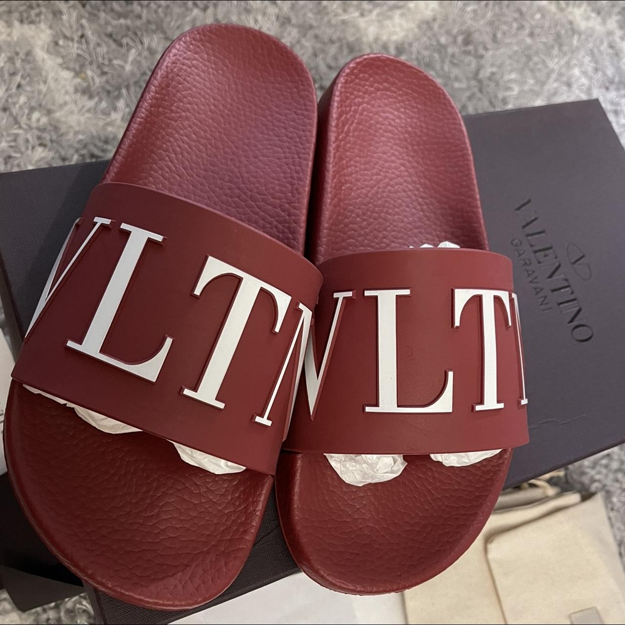 Valentino pool slides Complete inclusion care... Depop