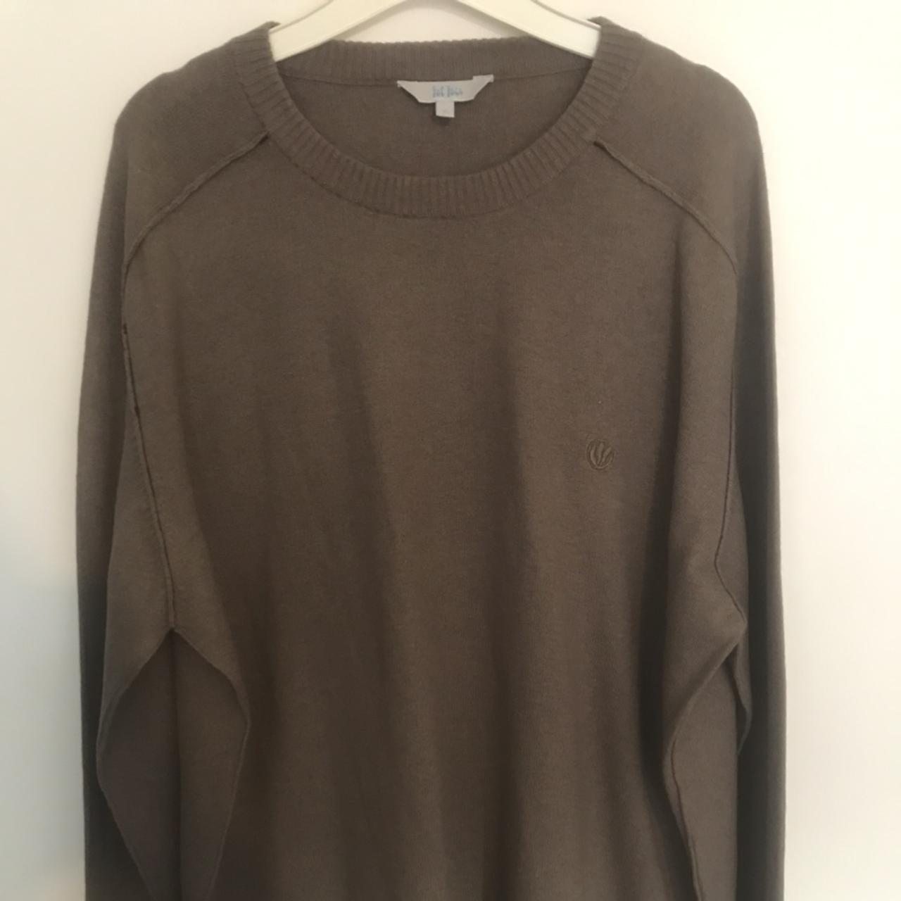 FatFace beige / light brown round neck jumper. 📏 XL... - Depop