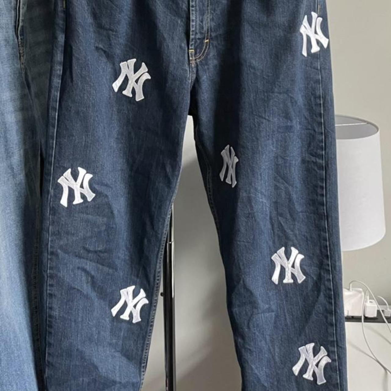 Custom made New York Yankees mens jeans Depop