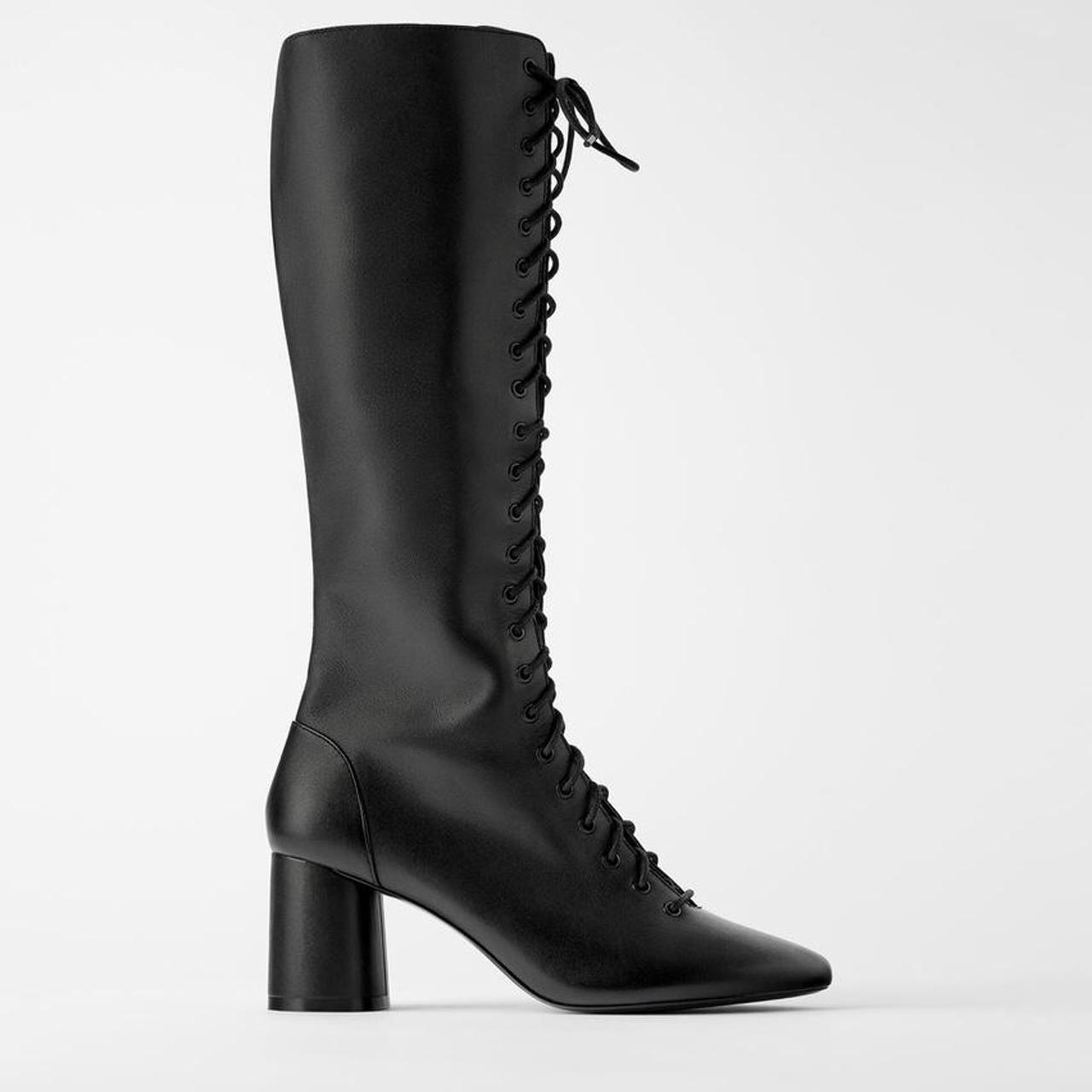 KITTEN HEEL SOCK ANKLE BOOTS NEW WITH Depop