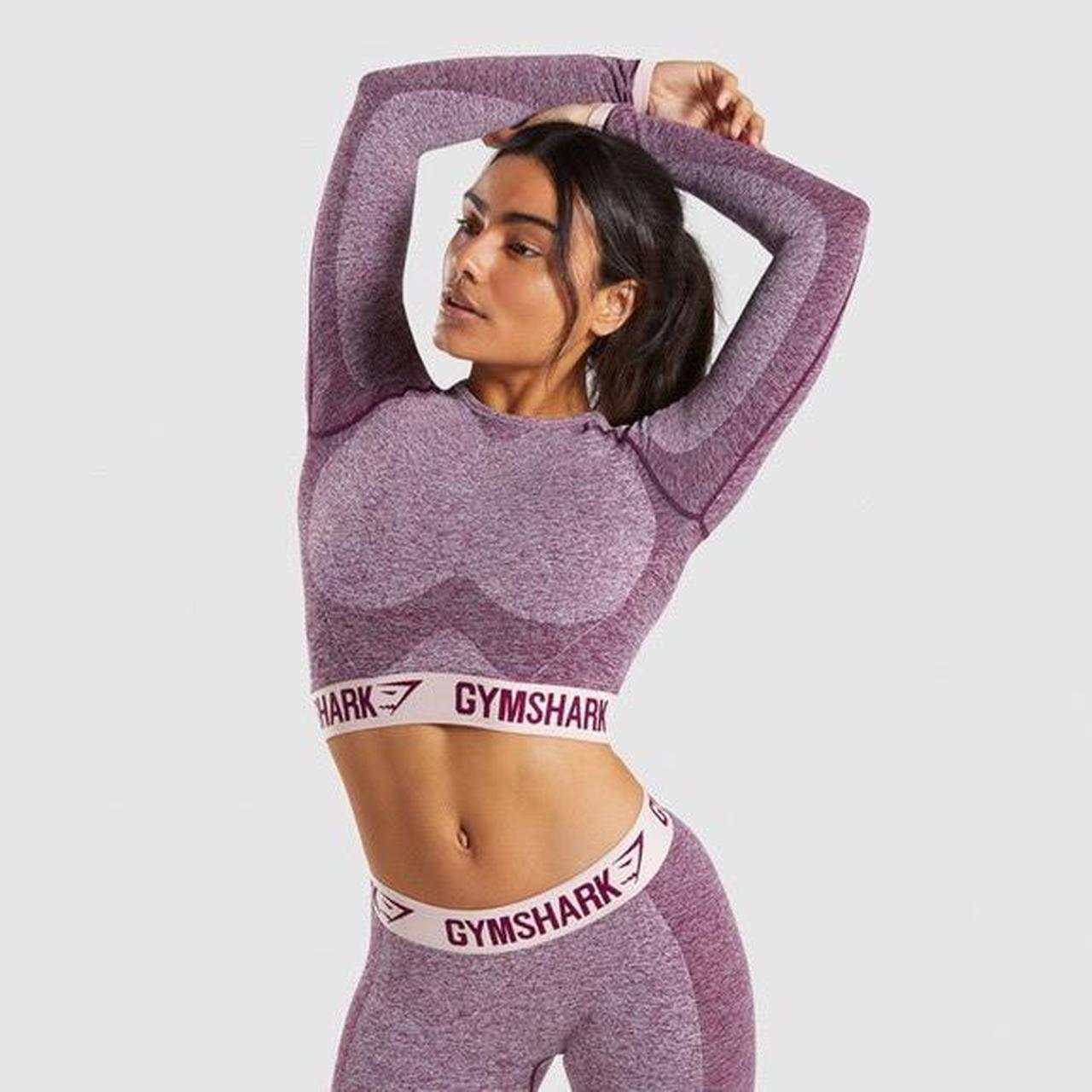 Gymshark Flex Sports Long Sleeve Crop Top - Depop