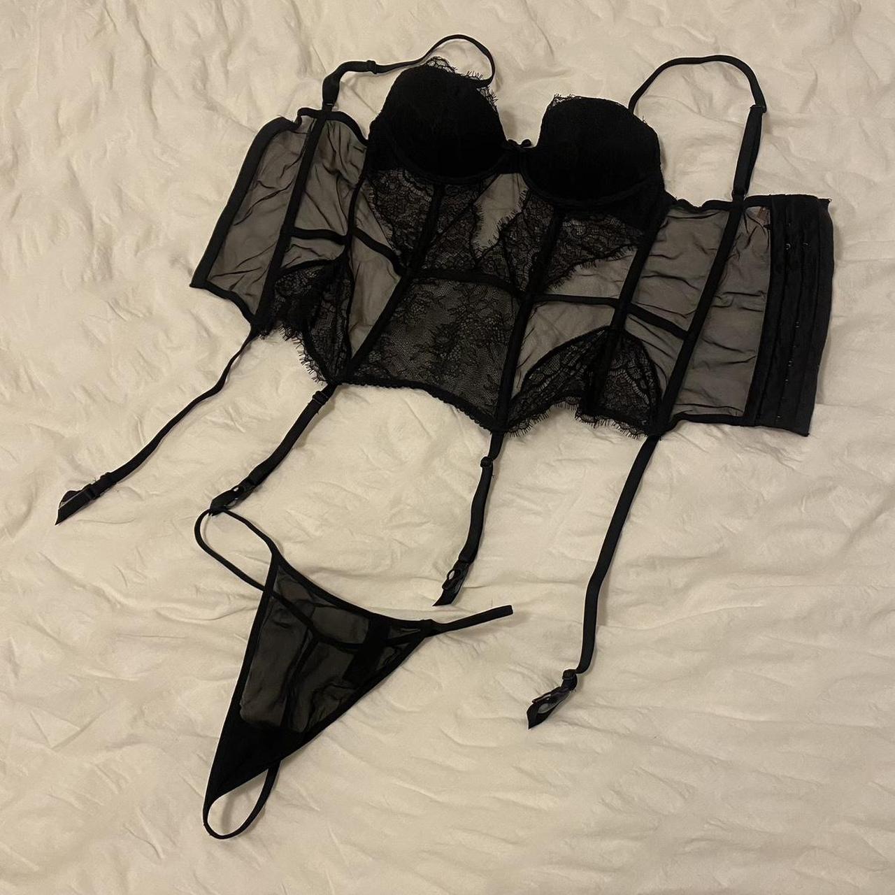 Victoria’s Secret corset body bralet with t string... - Depop