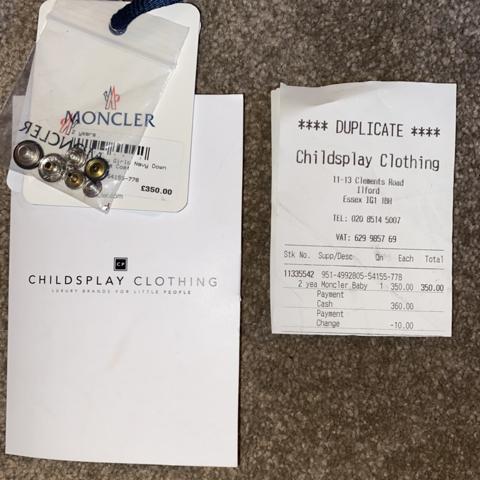 Moncler childsplay discount