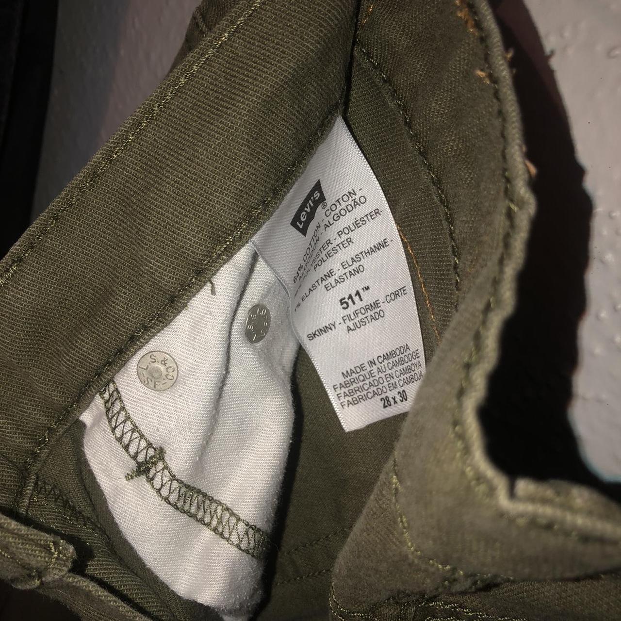 Levi’s 511 Skinny Olive Green Men’s Pants Size 28 x... - Depop