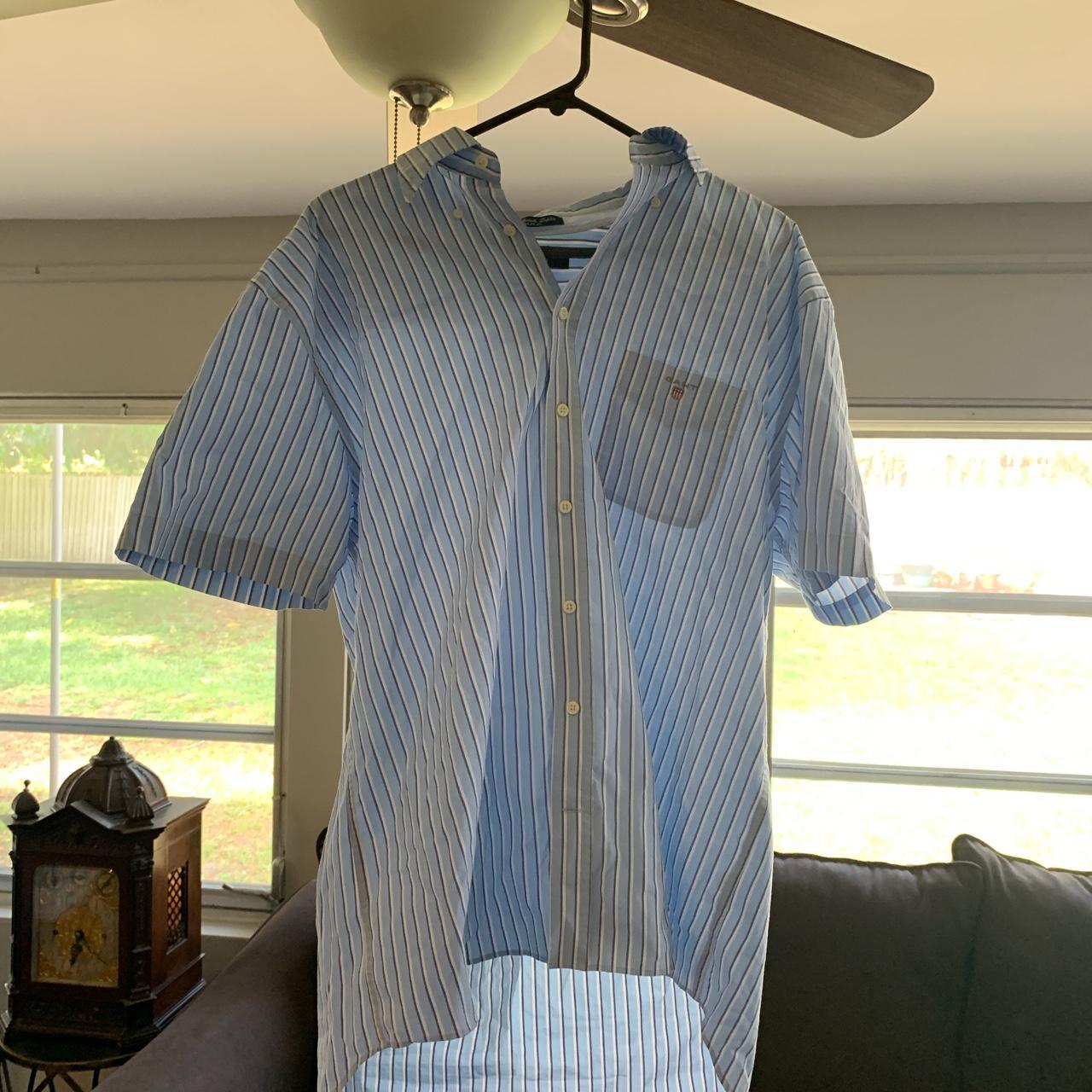 GANT Men's Blue and White Polo-shirts