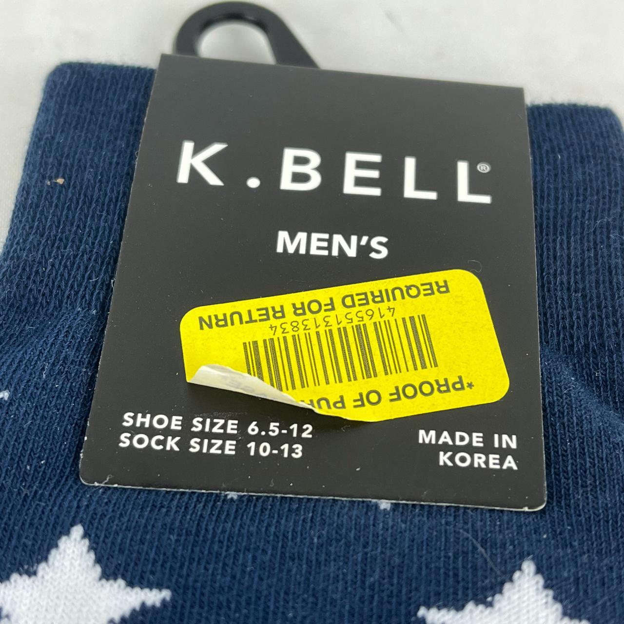 K. Bell Socks Men's Red and Blue Socks (4)