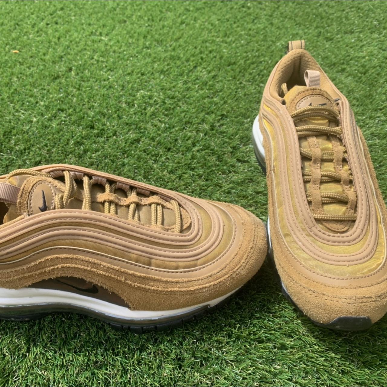 Nike Air Max 97 tan Size UK3/EUR36/22.5cm Excellent... - Depop