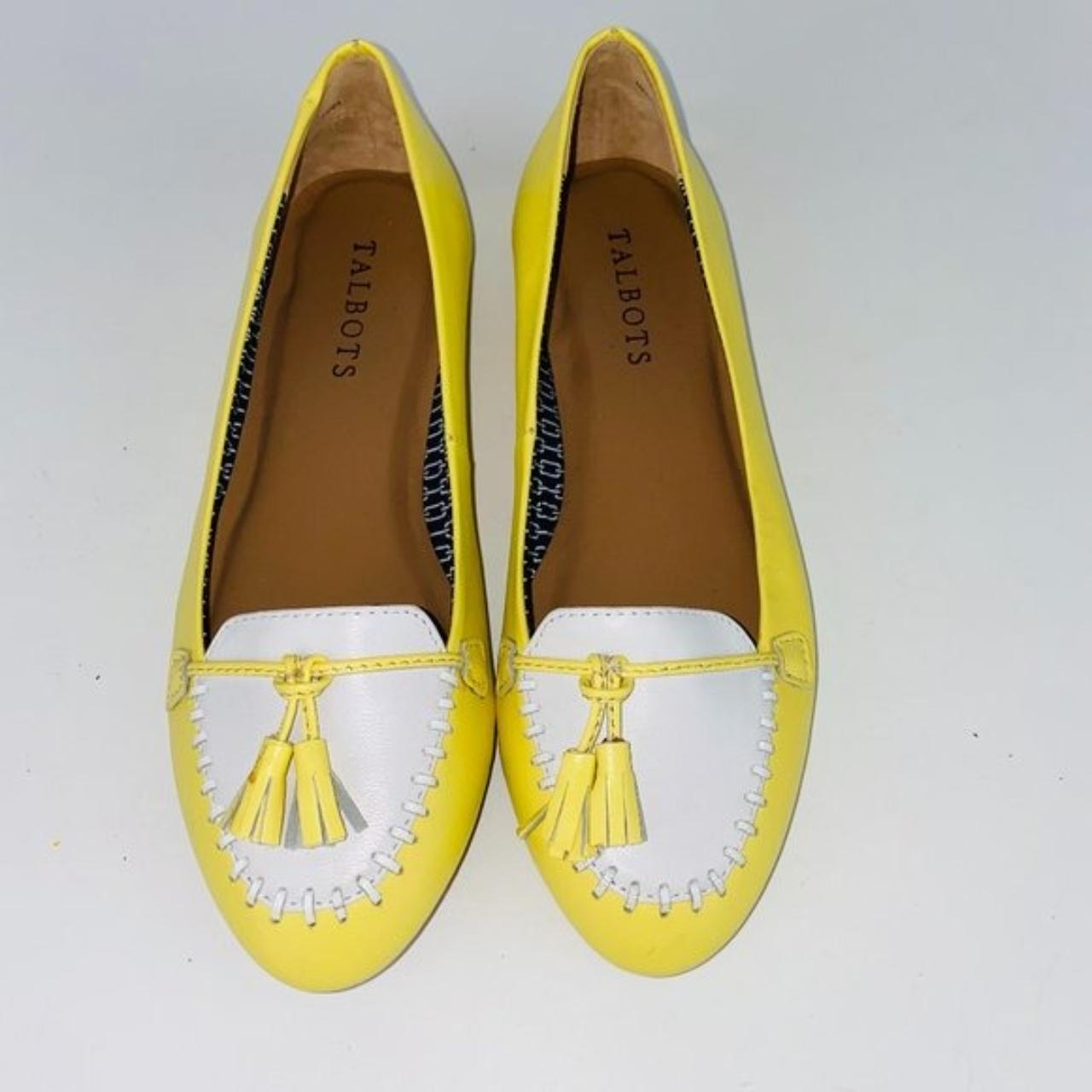 talbots yellow shoes