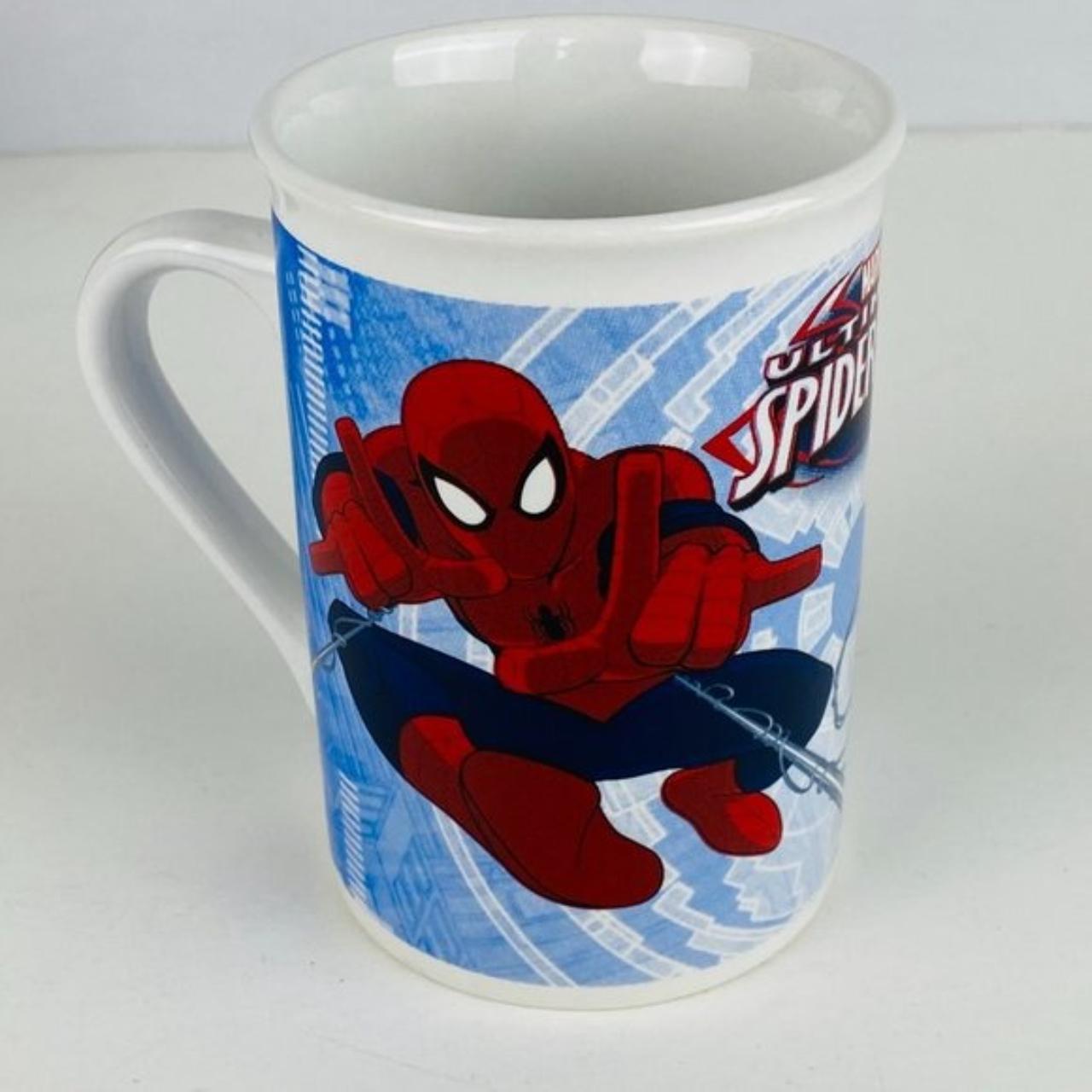 Marvel Spiderman Character Coffee Mug 2014 4” tall - Depop