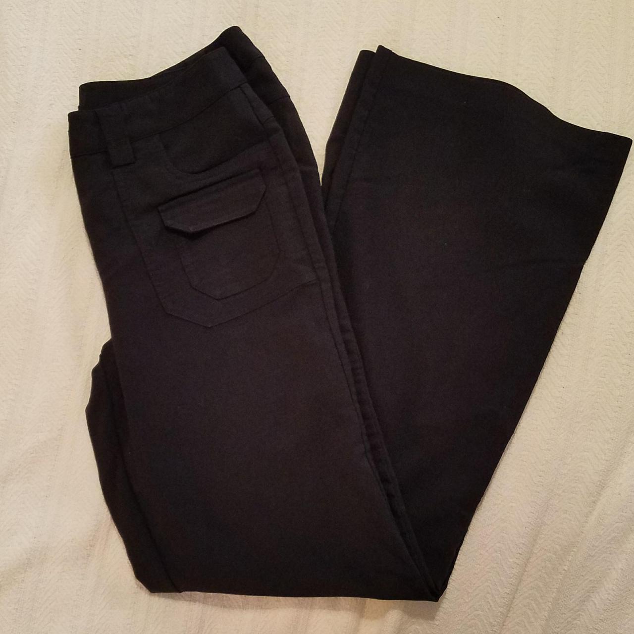 Women's black bootcut dress pants. These pants are... - Depop