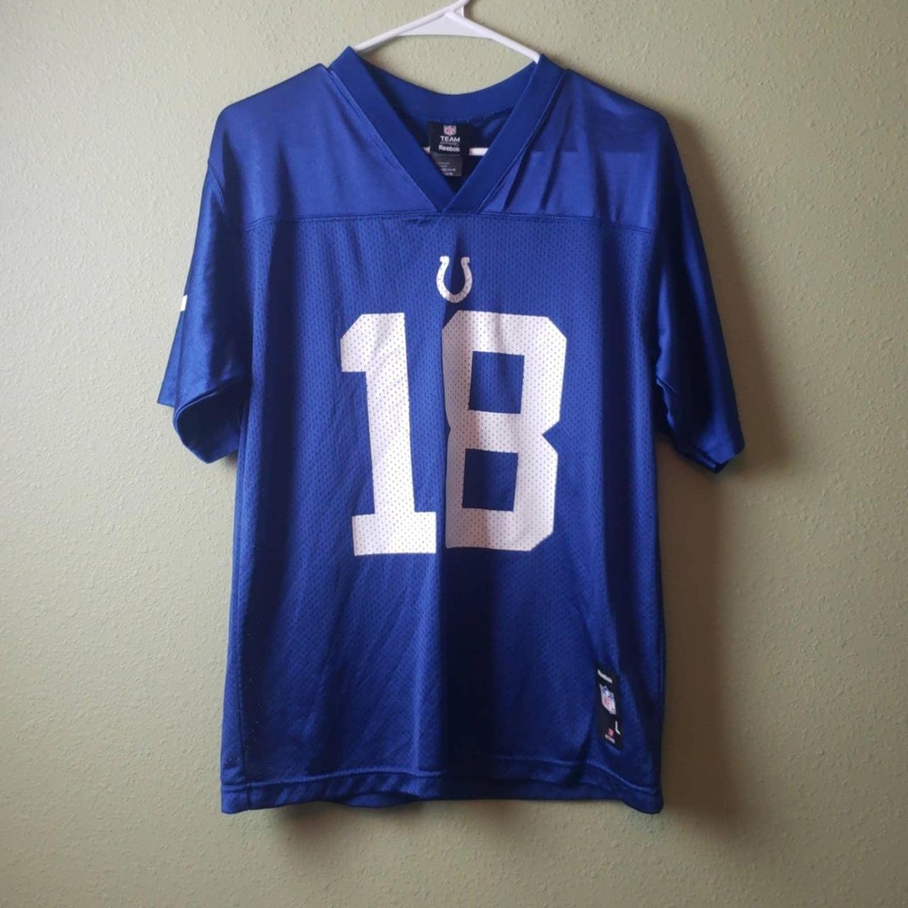 Buy the Reebok NFL Men Indianapolis Colts Blue Jersey L