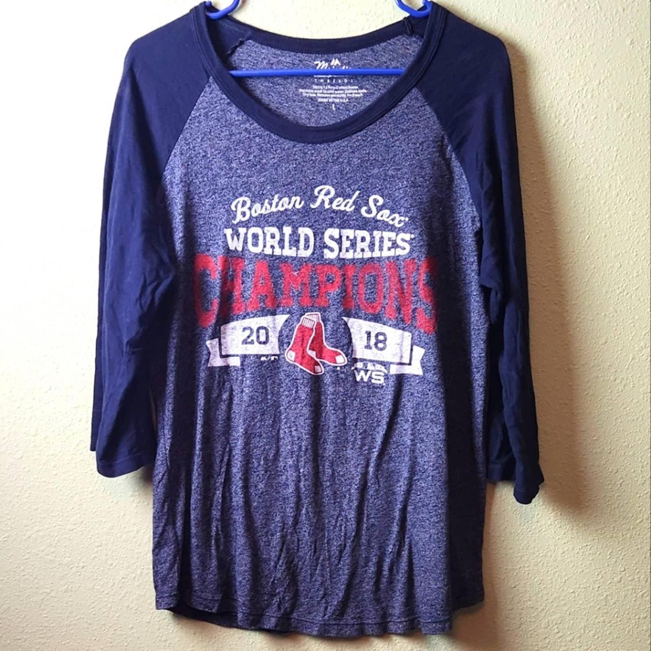 Boston Red Sox Tshirt Baseball Champions World Series Large Size