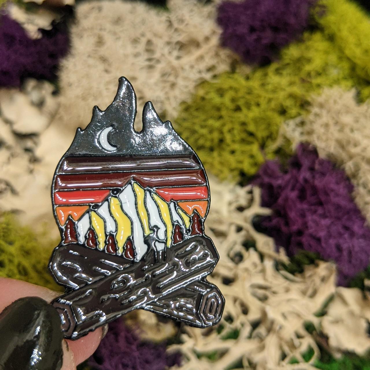 Product Image 3 - Adventure, go camping enamel pin