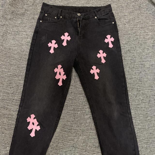 Chrome Hearts St. Barth's Exclusive Levi's Cross Patch Jeans