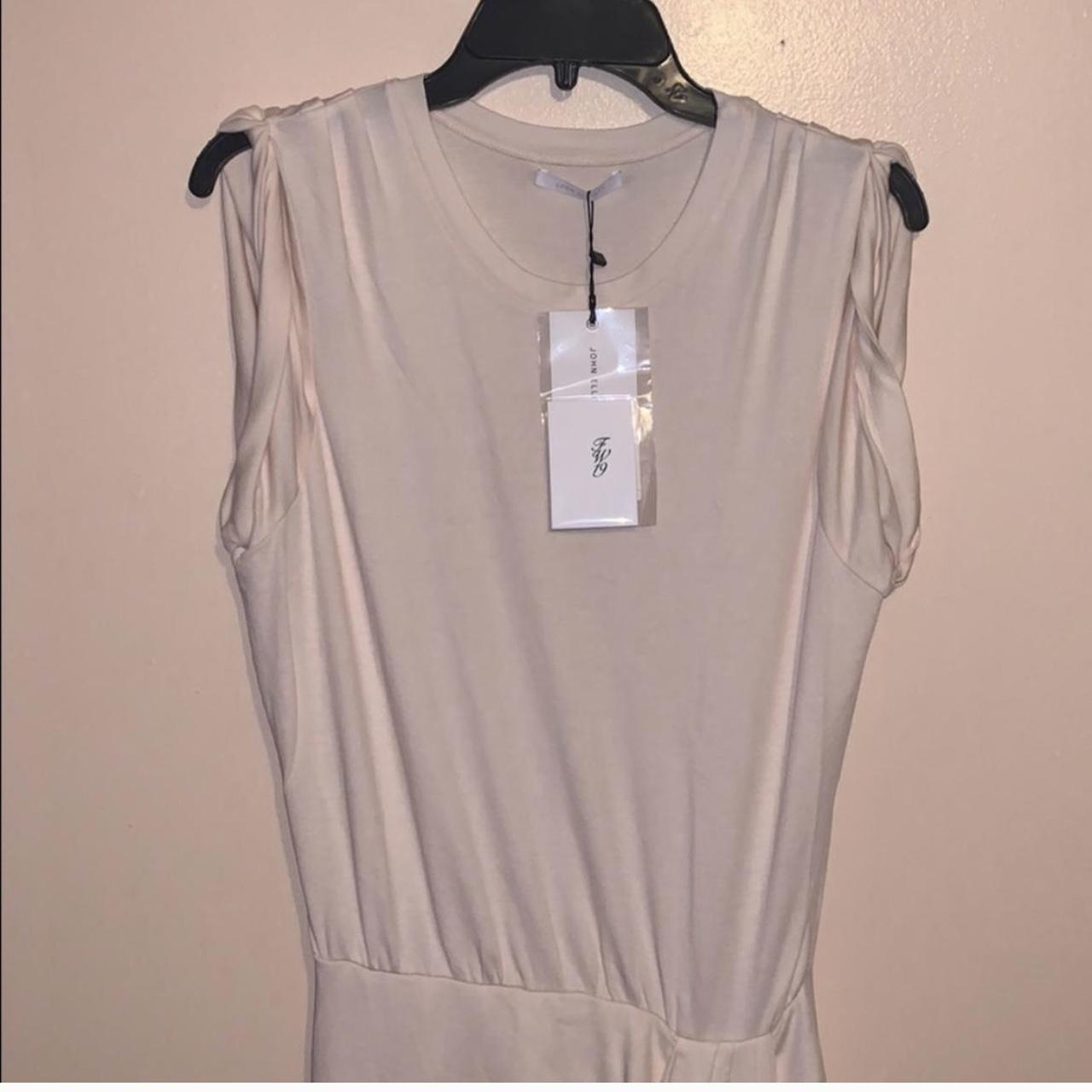 John Elliott Women's Cream Dress Depop