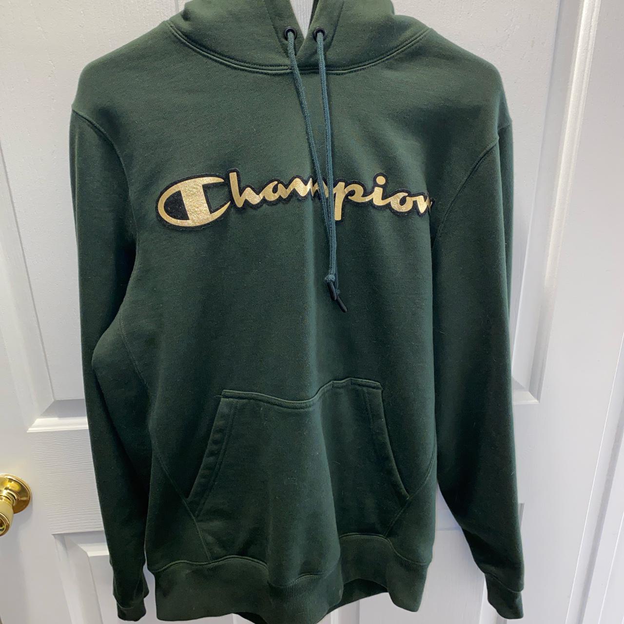 Green and sales gold champion hoodie