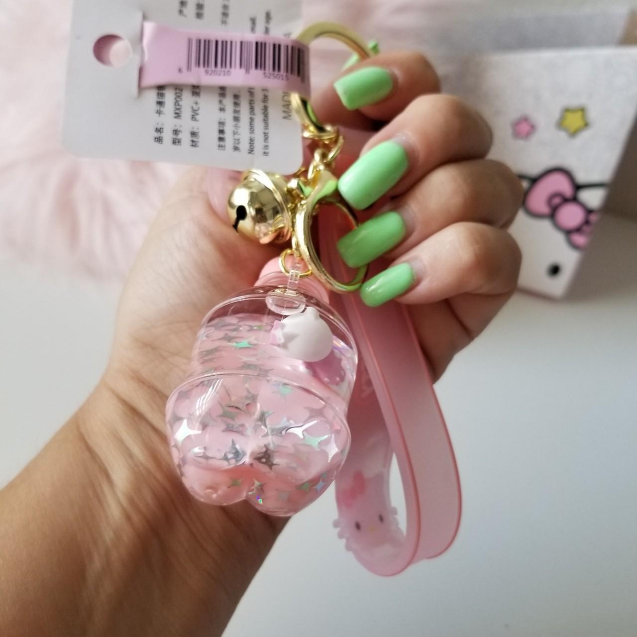 TWO LIPGLOSS BUNDLE KEYCHAIN HELLO KITTY KEYCHAIN - Depop