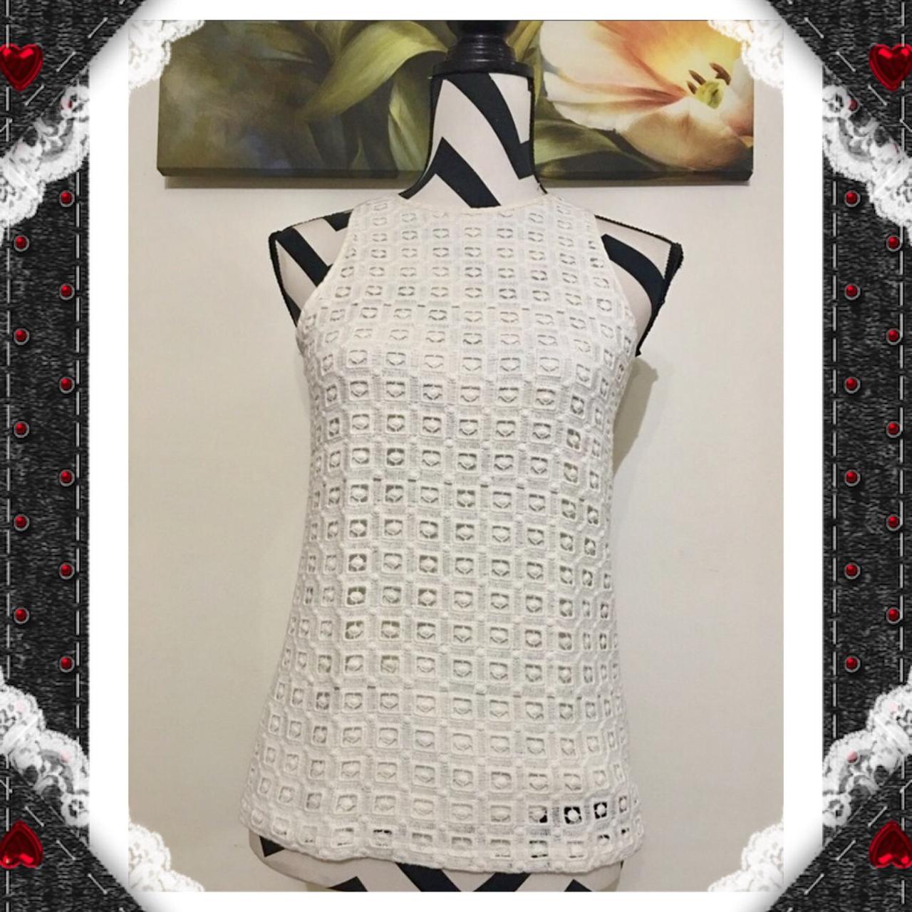 Lauren Ralph Lauren Crochet Overlay Top Size: Depop