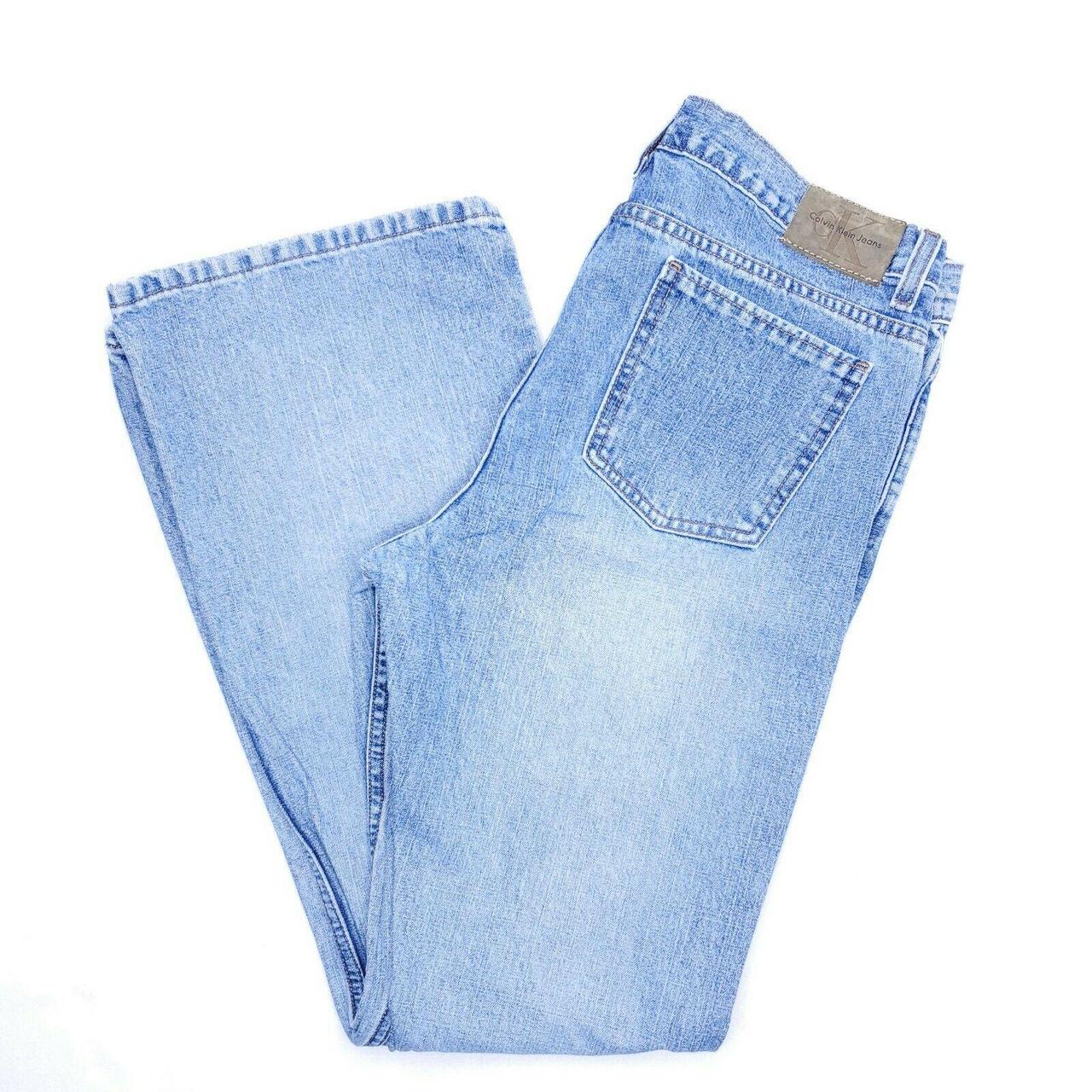 Vintage Calvin Klein Women's Flare Sandblast Denim... Depop