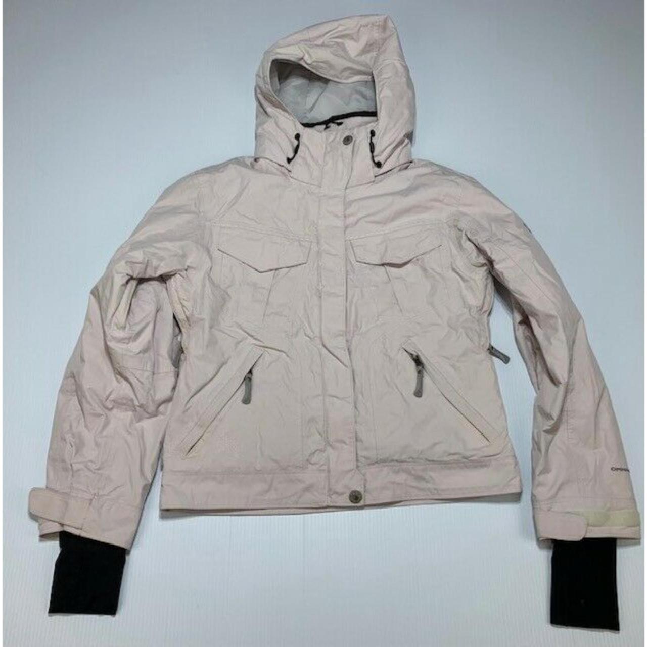 light pink snow jacket