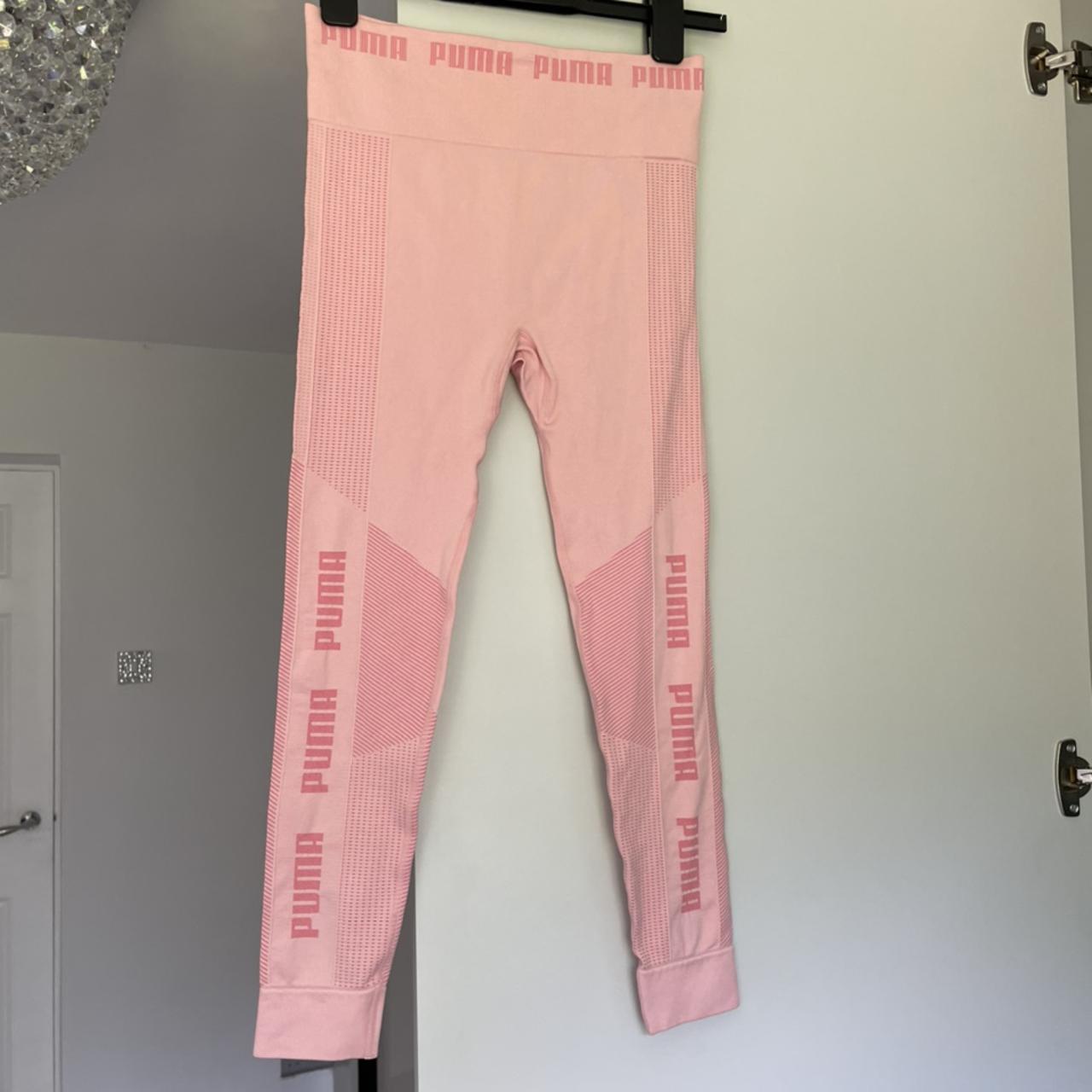Puma Evoknit seamless leggings in soft pink