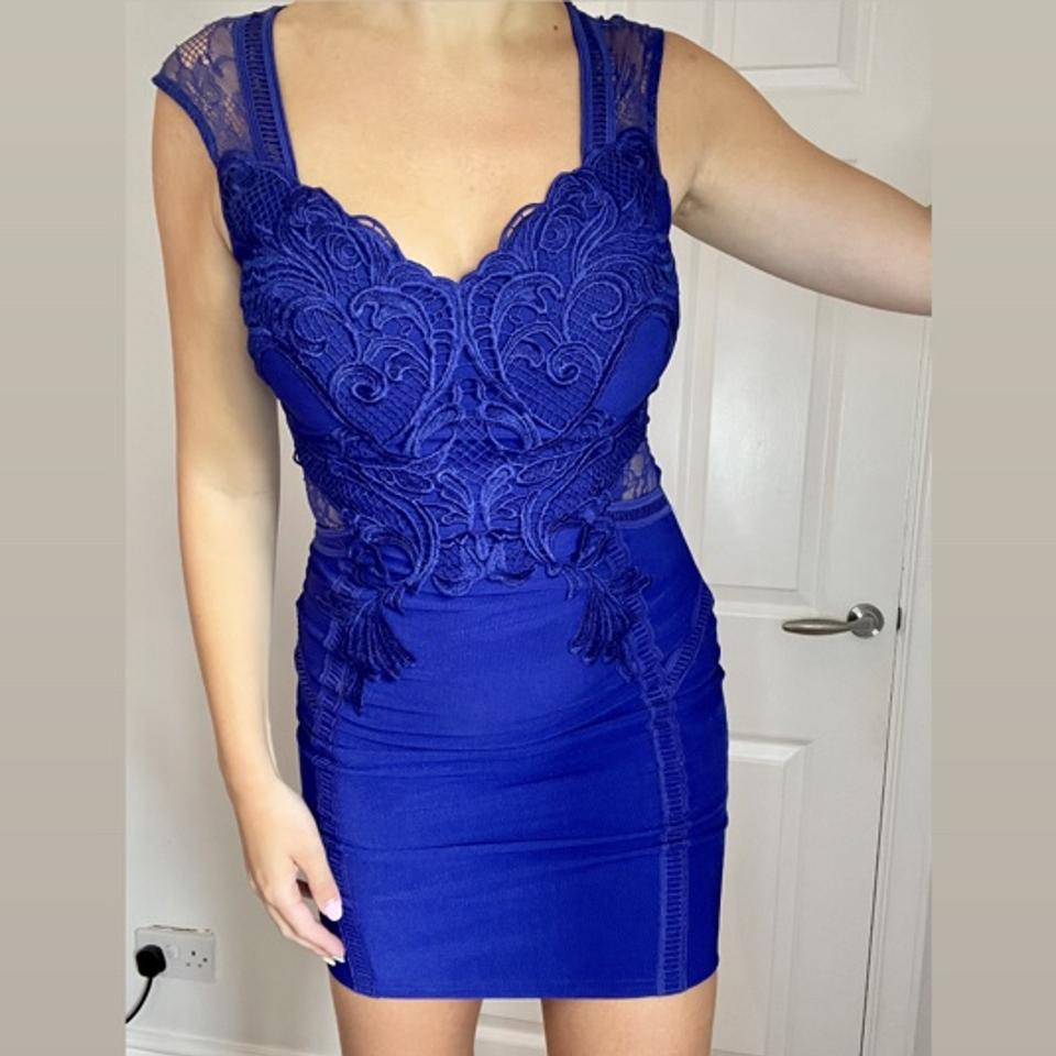 Michelle Keegan LIPSY LONDON Royal blue bodycon lace. Depop