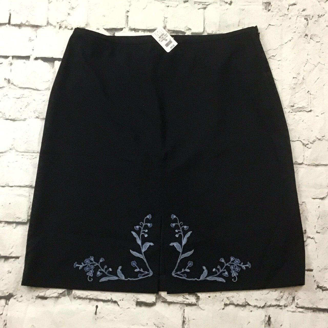 ann taylor embroidered skirt